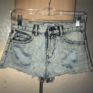 Forever 21 fade wash jean shorts